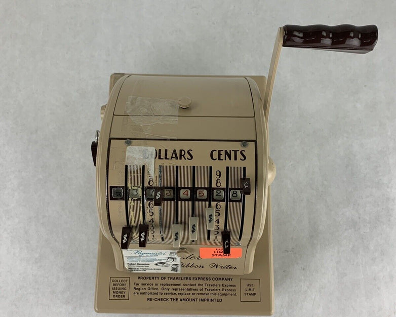 Paymaster 8000 Receipt Puncher W/ Film Tested