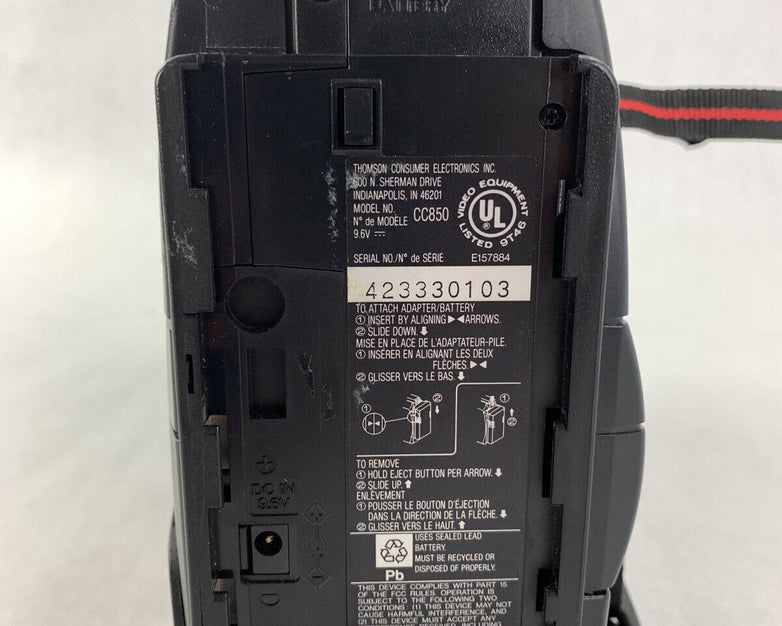 RCA Camcorder VHS CC850 Missing Batt