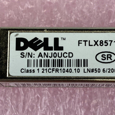 Dell FTLX8571D3BCL SFP+SR/SW 10Gb/s 850nm Multimode SFP+ Transceiver