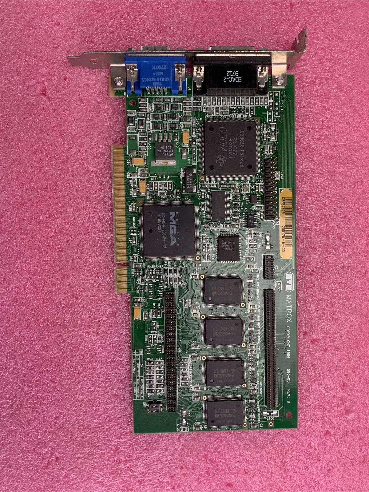 MATROX 590-05 REV.B 4MB PCI Graphics Card