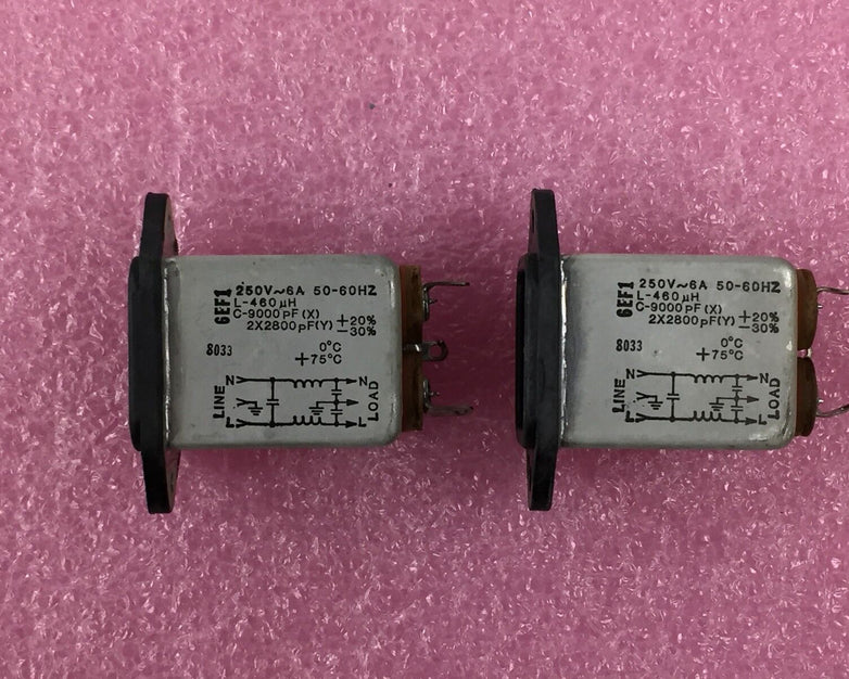 Corcom 560-7 550-1 625 0/075/21 Power Plug Lot of 2