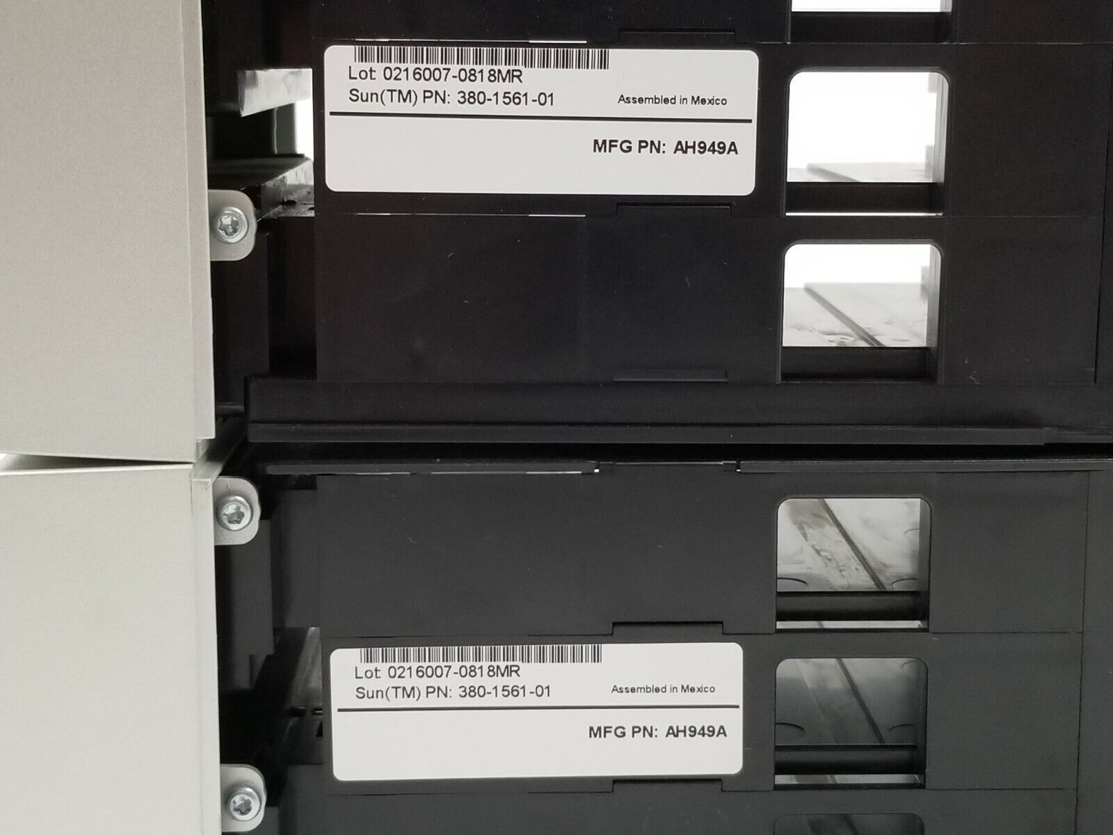 Lot of (2) Sun 380-1561-01 Right Side StorageTek Tape Magazine Cartridge