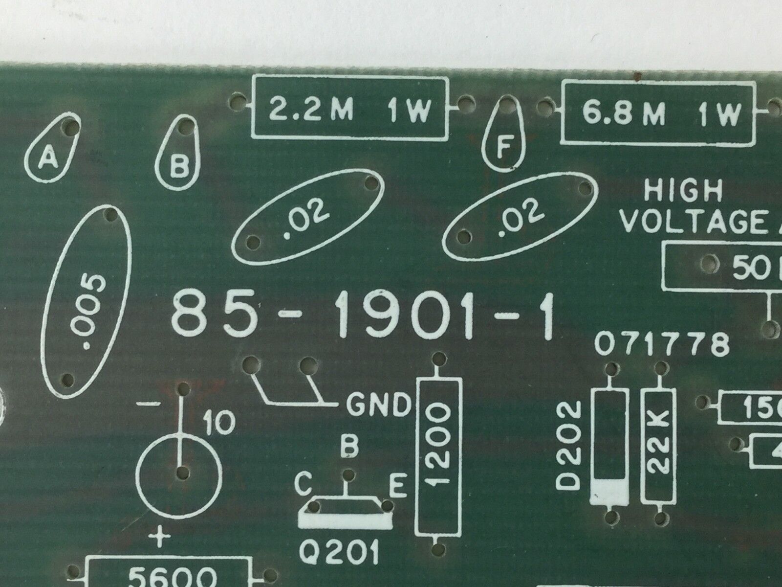 VINTAGE (1978 Copyright) Heath Company 85-1901-1 Circuit Board