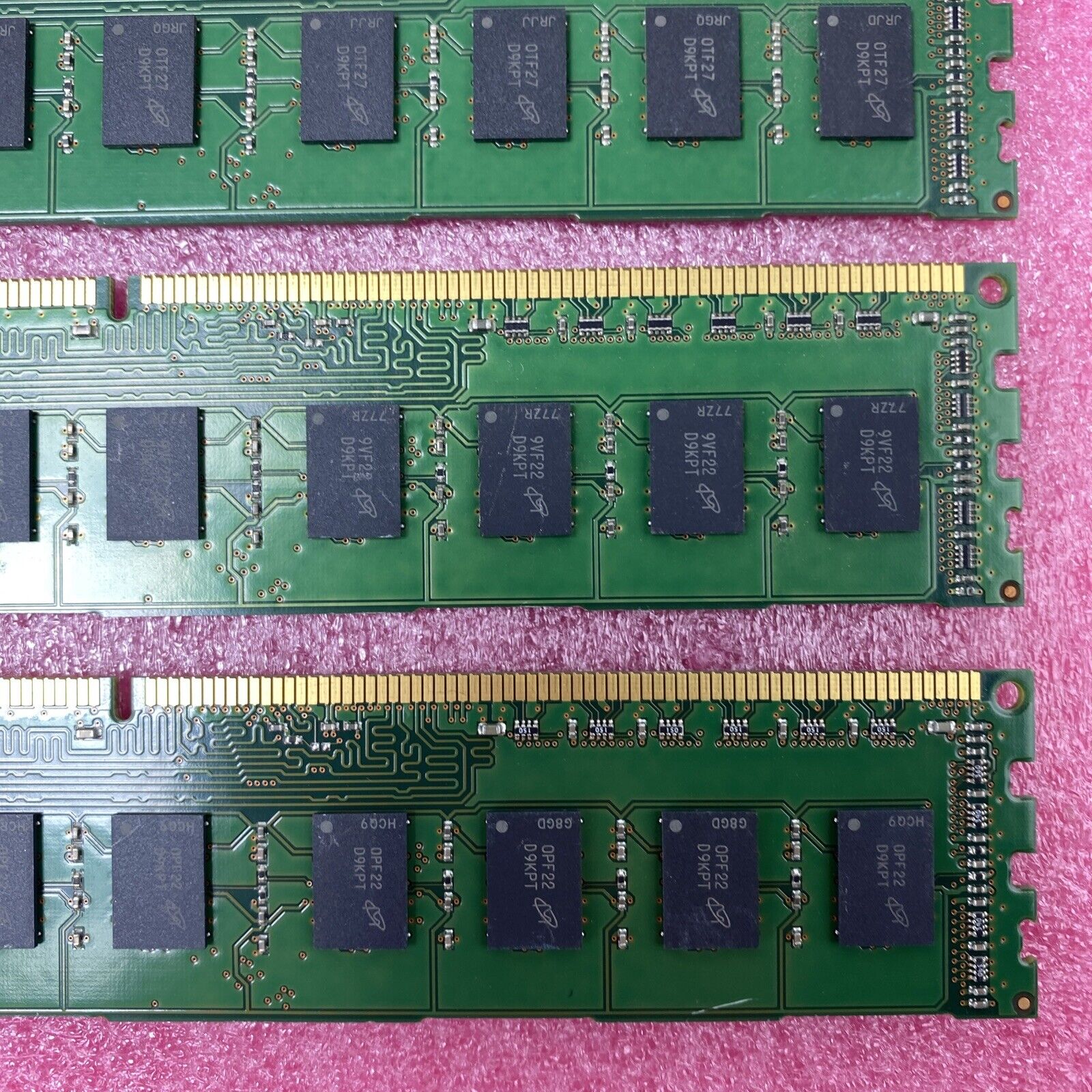 Lot of ( 4 ) 2GB Micron MT16JTF25664AZ-1G4F1 PC3-10600 DDR3 240-Pin DIMM Memory