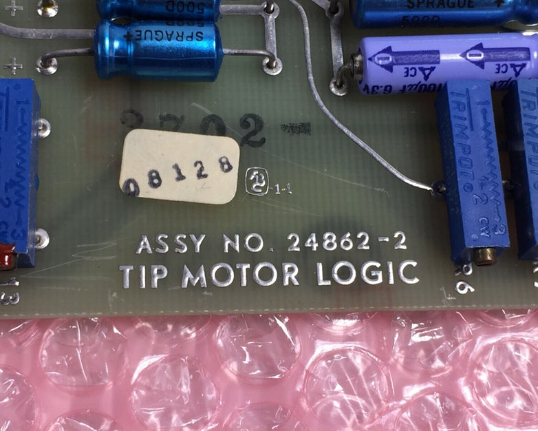 MSI Tip Motor Logic 08128  Assy No 24862-2  Micromedic Card