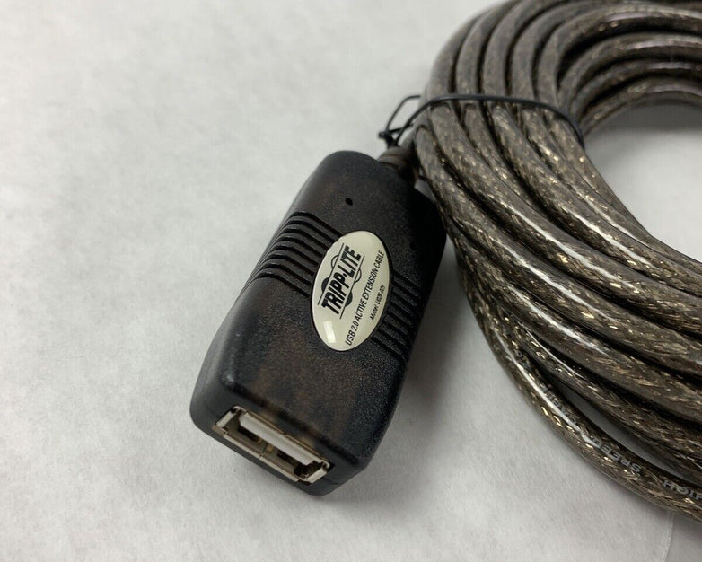 New Tripp Lite U026-025 7.62m USB A Male Female Black USB cable