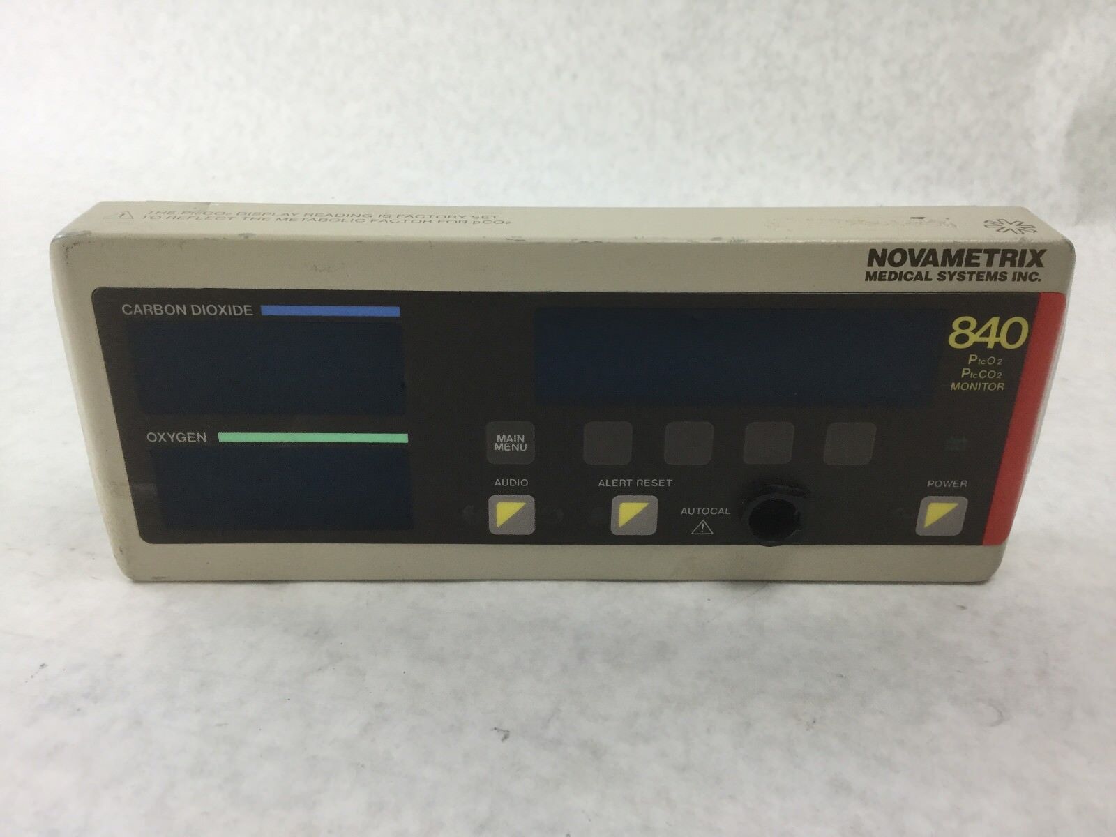NOVAMETRIX Medical Systems 840, Front Screen with Motherboard 2260-02-01
