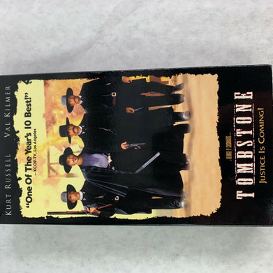 Vintage Classic Tombstone 1994 VHS Tape Movie Kurt Russell Val Kilmer