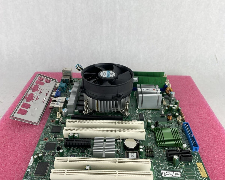 SuperMicro PDSME Motherboard Intel Pentium 4 3.4GHz 512MB RAM w/Shield