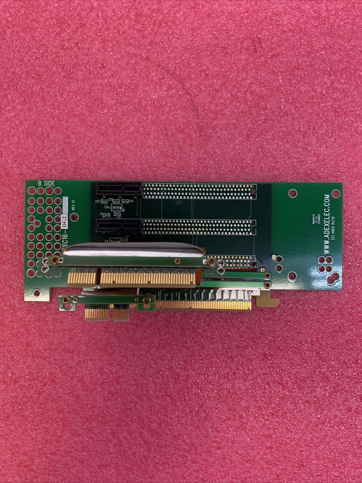 Adexelec PCIe Gen 3 1X 8X Combo Riser EEERXC16-DG3