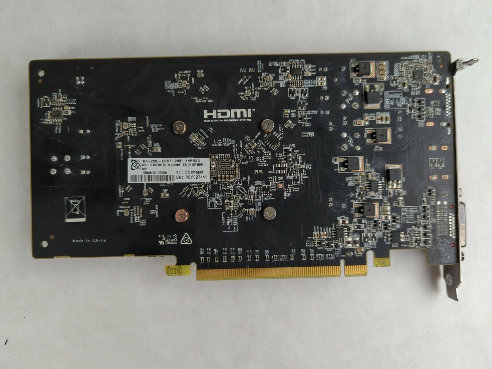 XFX AMD RADEON R7 250 800M 1GB DDR5 HDMI DisplayPort DVI Graphics Card