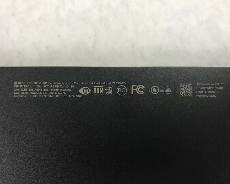 HP 11 Chromebook Gray Bottom Cover L14901-001