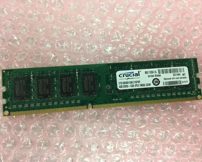 4GB (1x4GB) Crucial DDR3-1333 (CT51264BA1339.C16FKR) Desktop Memory