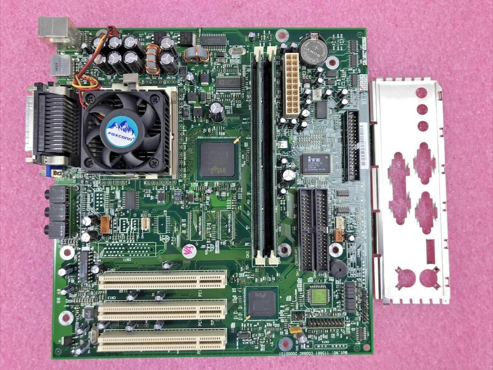 S 304733-S259766 Motherboard Celeron 512MB RAM with I/O Shield