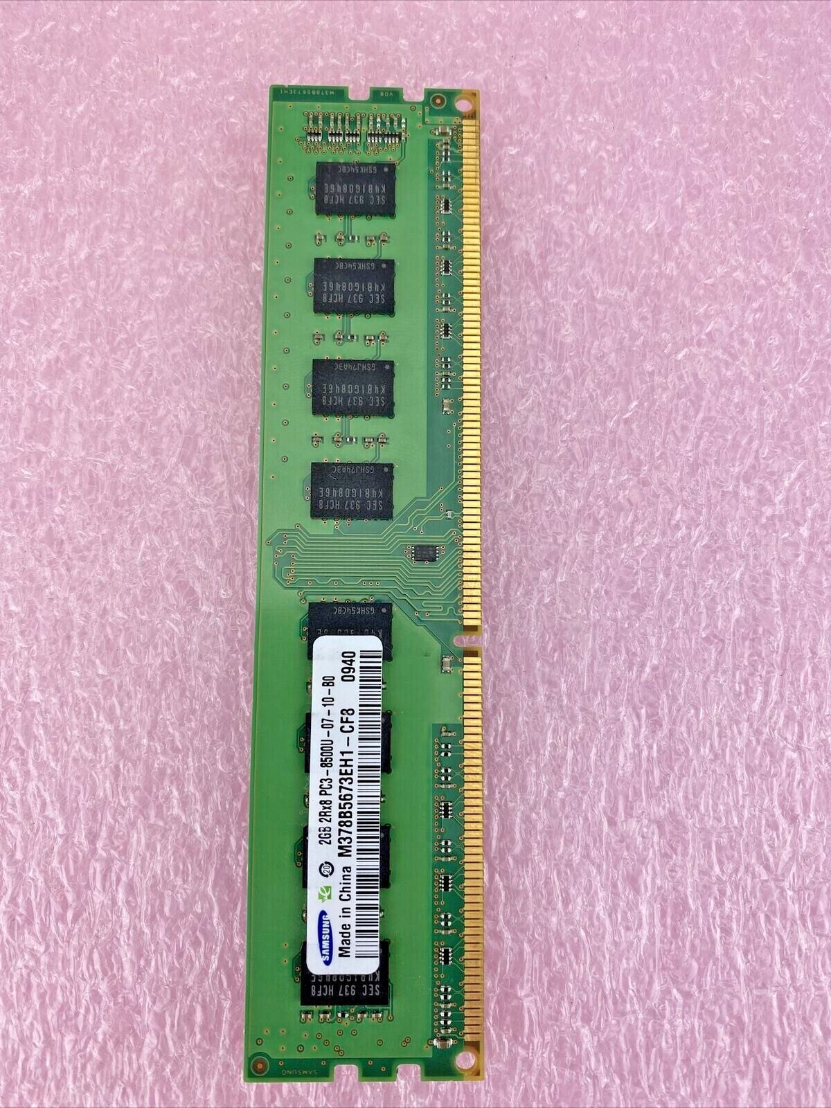 2GB Samsung M378B5673EH1-CF8 PC3-8500u 2Rx8 CL7 1066 MHz DDR3 1.5V Unbuffered