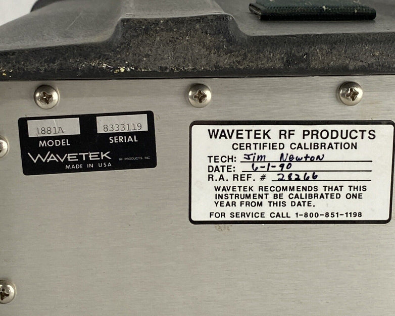 Wavetek Model 1881A System Analyzer