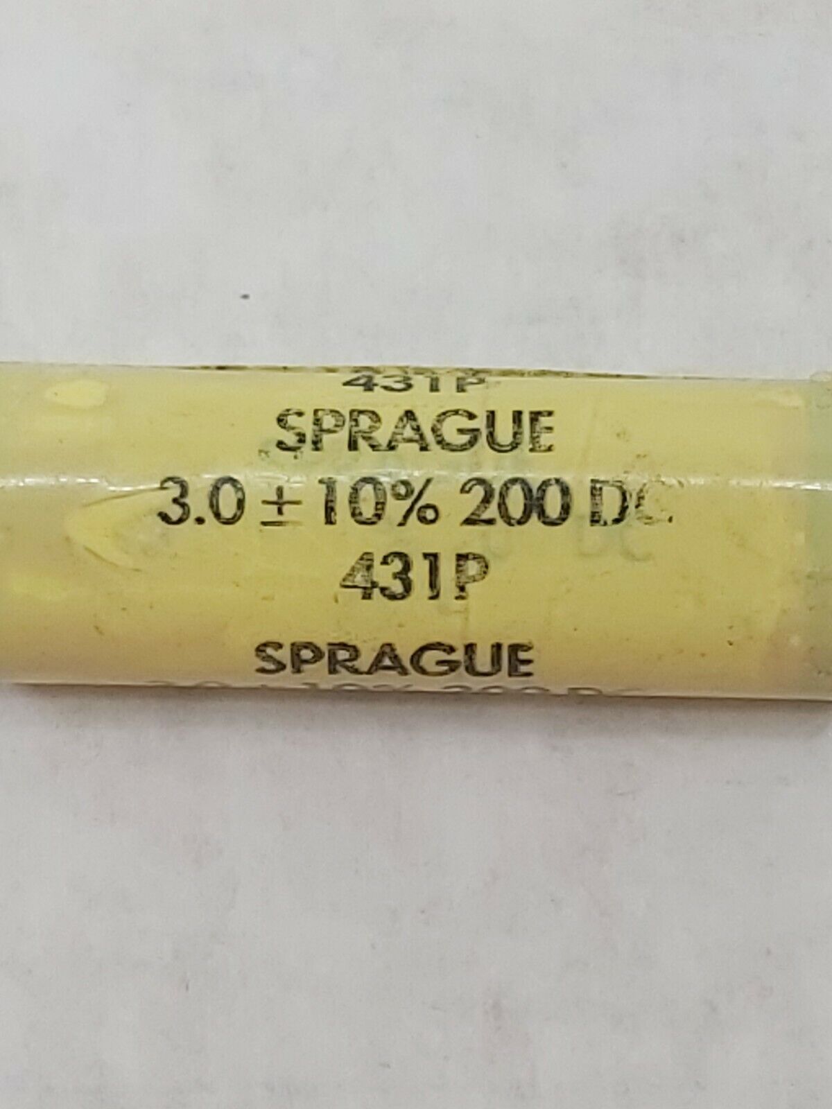 Sprague 3.0±10% 200VDC 431P Capacitor