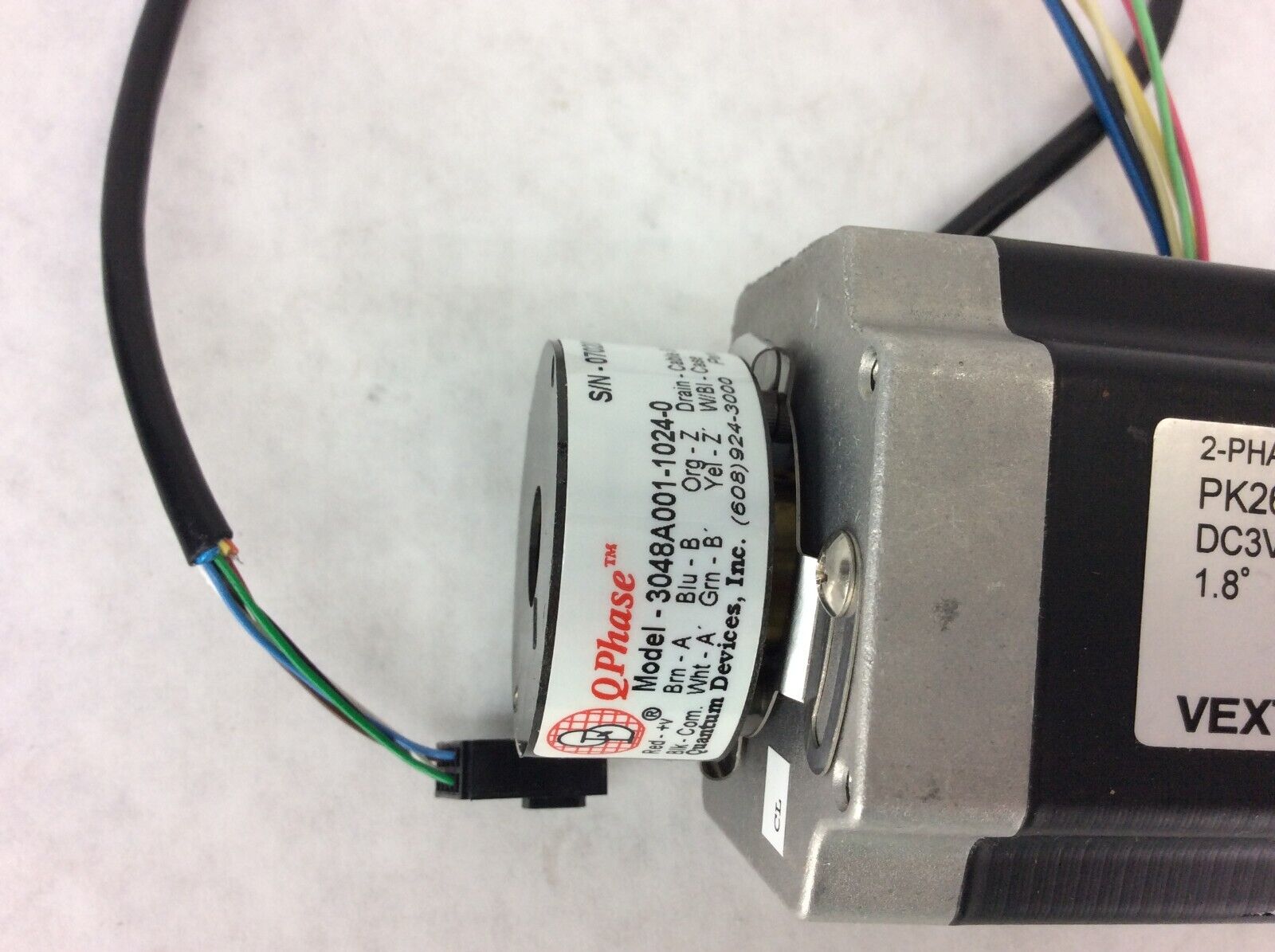 Oriental Vexta PK268-03B-C25 1.8° Step Motor 3V 3048A001-1024-0