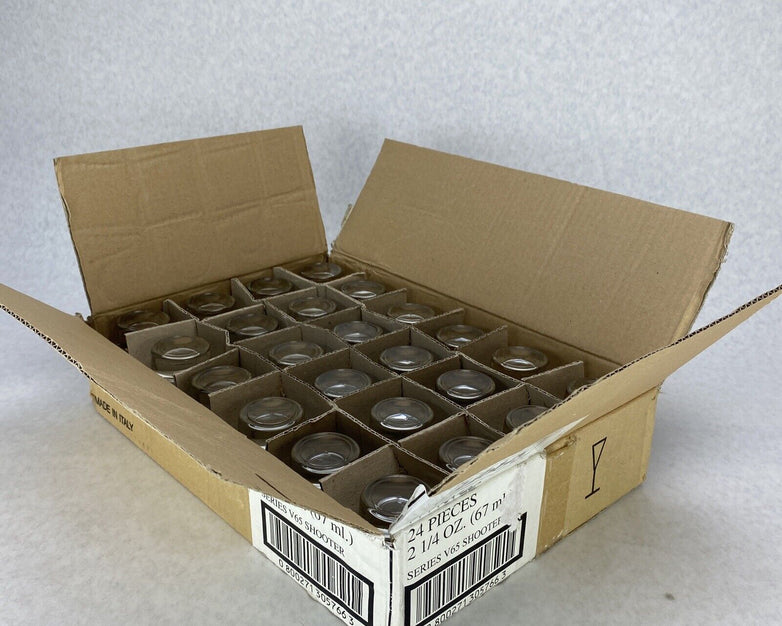 24 Piece Borgonovo 2 1/4 OZ. (67 ml.) Shot Glasses Series V65 Shooter
