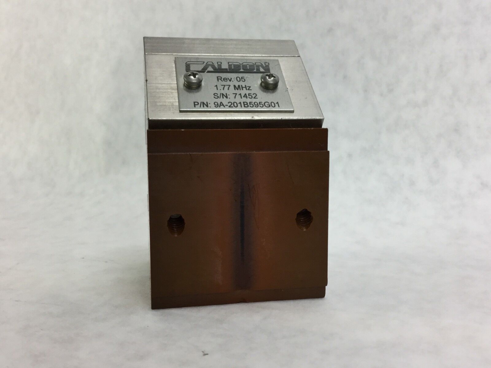 Caldon 9A-201B595G01 1.77 MHz  CW 7967  OW 38  HW .635  Untested
