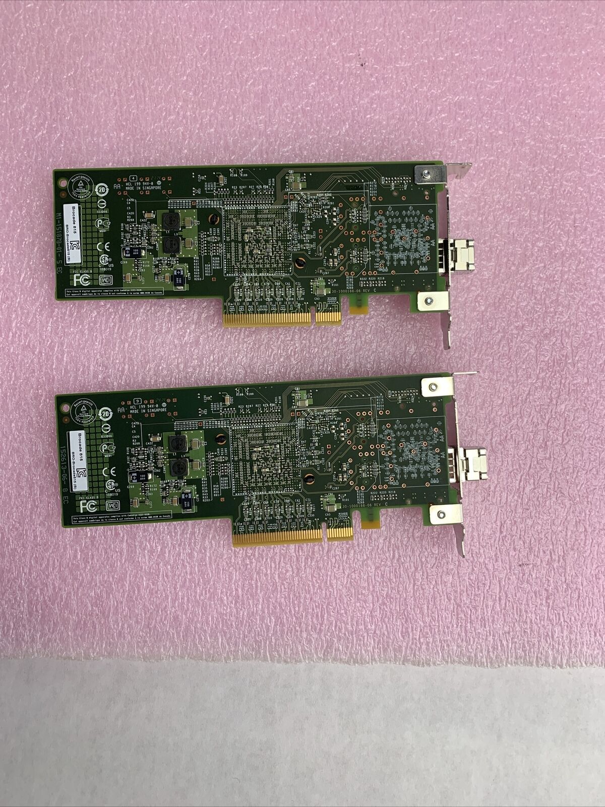 Lot of 2 Dell K54X2 Brocade SP 8GB FC HBA PCI-e Low Profile Fiber Channel Adapte