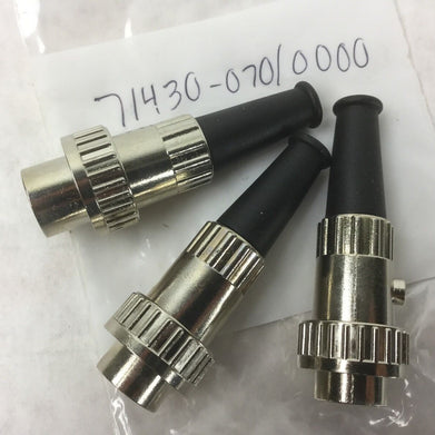 PREH 71430-070-0000, DIN MALE LOCKING COR, Lot of 3