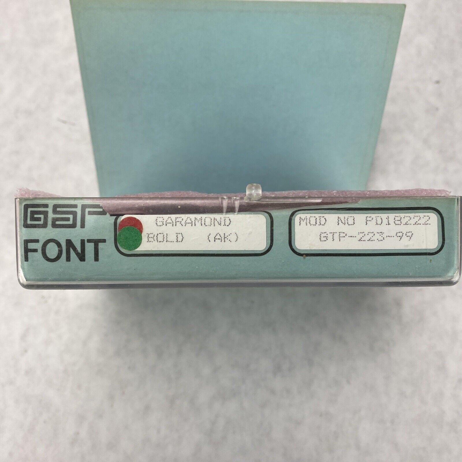 Gerber Scientific PD18222 Garamond Bold Signmaker III & IV Graphix 3 & 4
