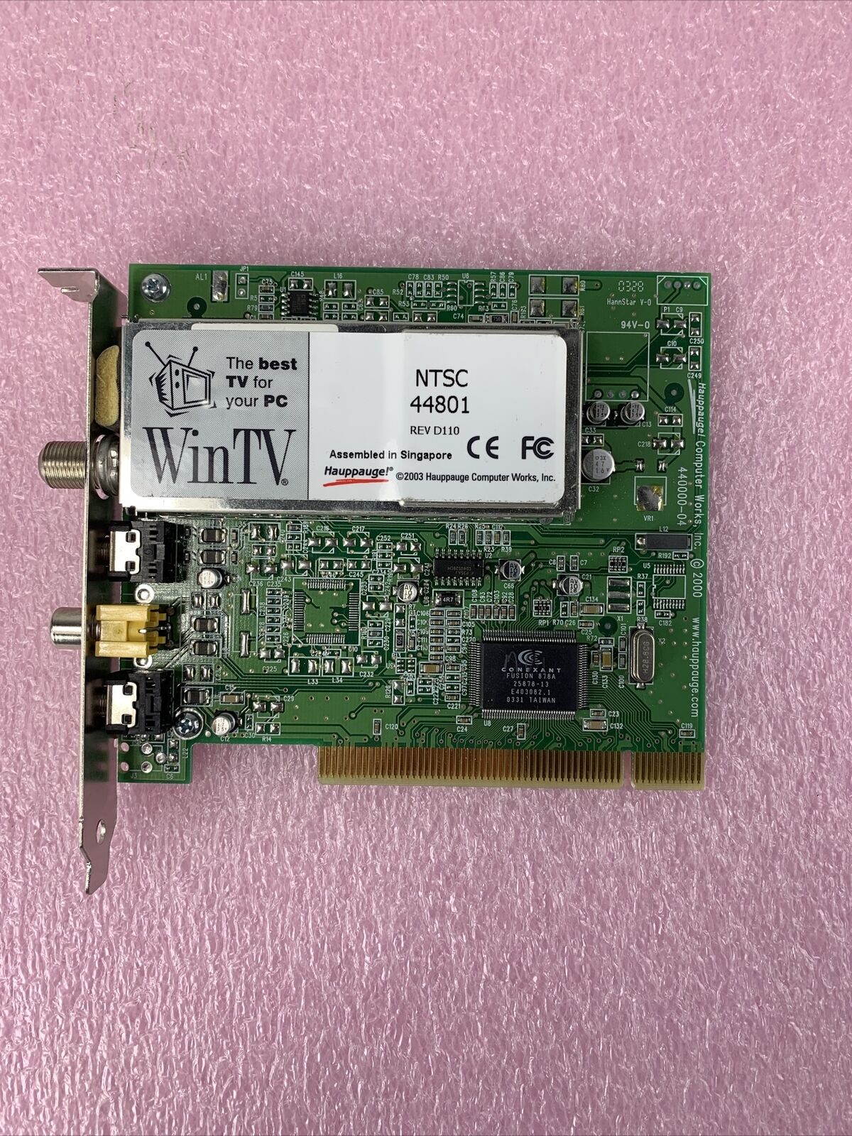 Hauppage! WinTV Desktop PCI Card Tuner NTSC 44801 Rev D110