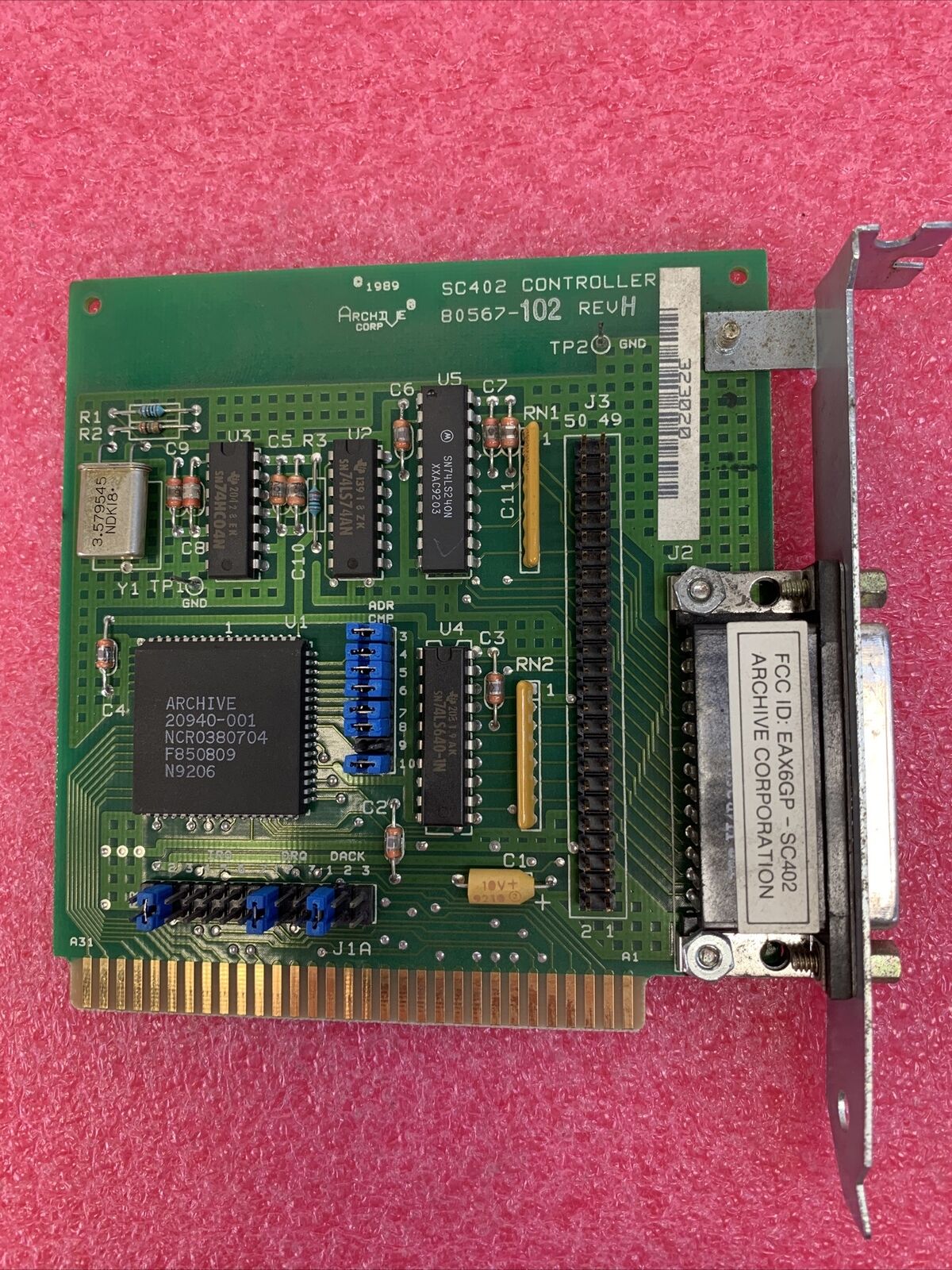 Archive Corp SC402 Controller Card ISA