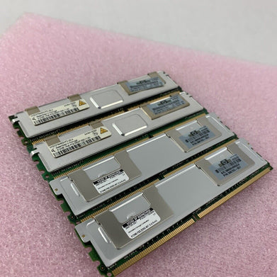 Lot of 4 512MB DDR2 PC2-5300F-555-11-A0 HP# 398705-051 Server Memory RAM