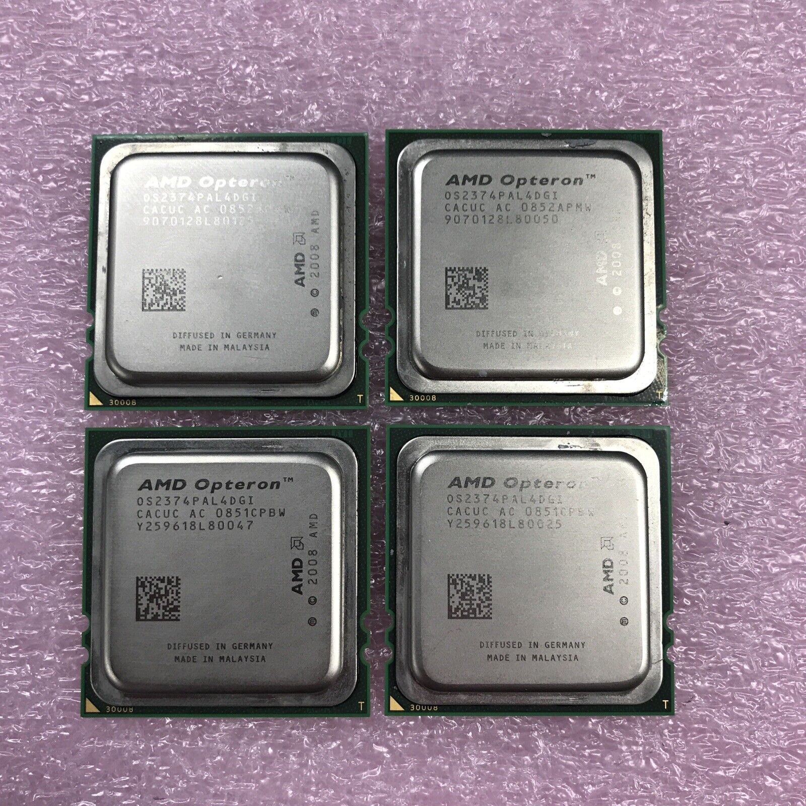 (Lot of 4) AMD Operation 0S2374PAL4DGI CACUC AC 0852APMW 9070128L80125