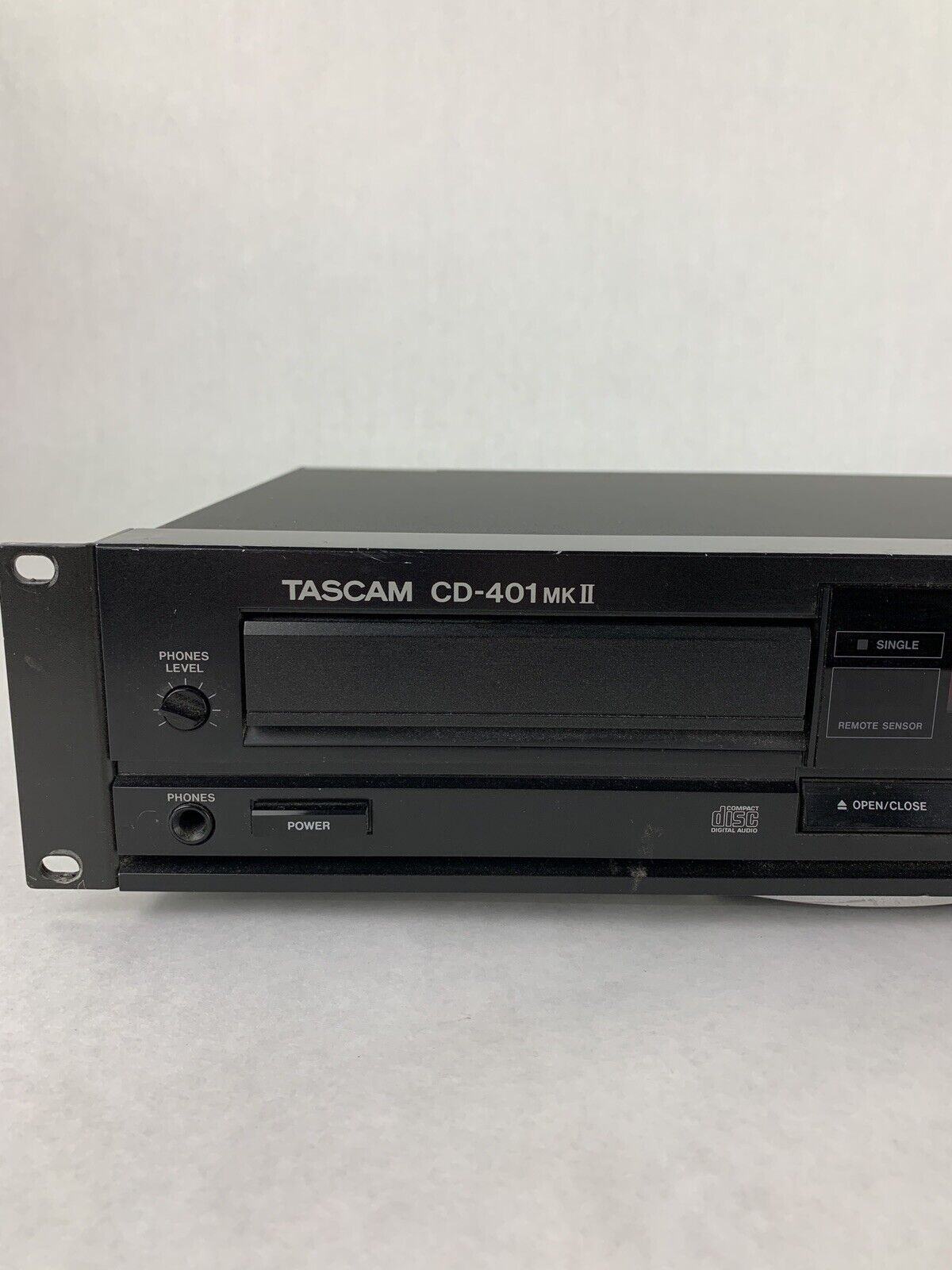 Tascam CD-401 mkII Professional CD Player Broken CD Tray For Parts and Repair
