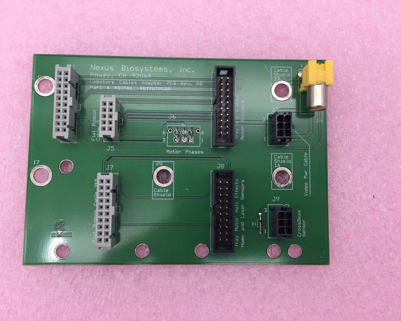 Nexus BioSystems 481986 PCB - Rev. AB - Replacement Part
