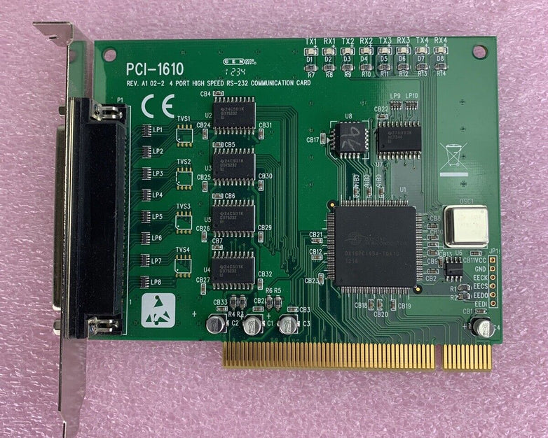 Advantech PCI-1610 REV. A1 02-2 4 PERT HIGH SPEED RS-232