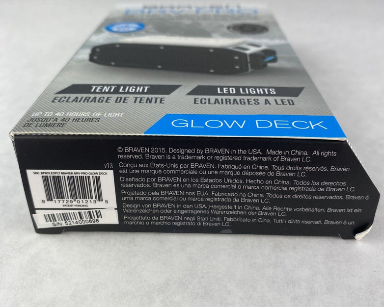 Lot of 3 Braven BRV-PRO Series Accessory LED  Glow Deck