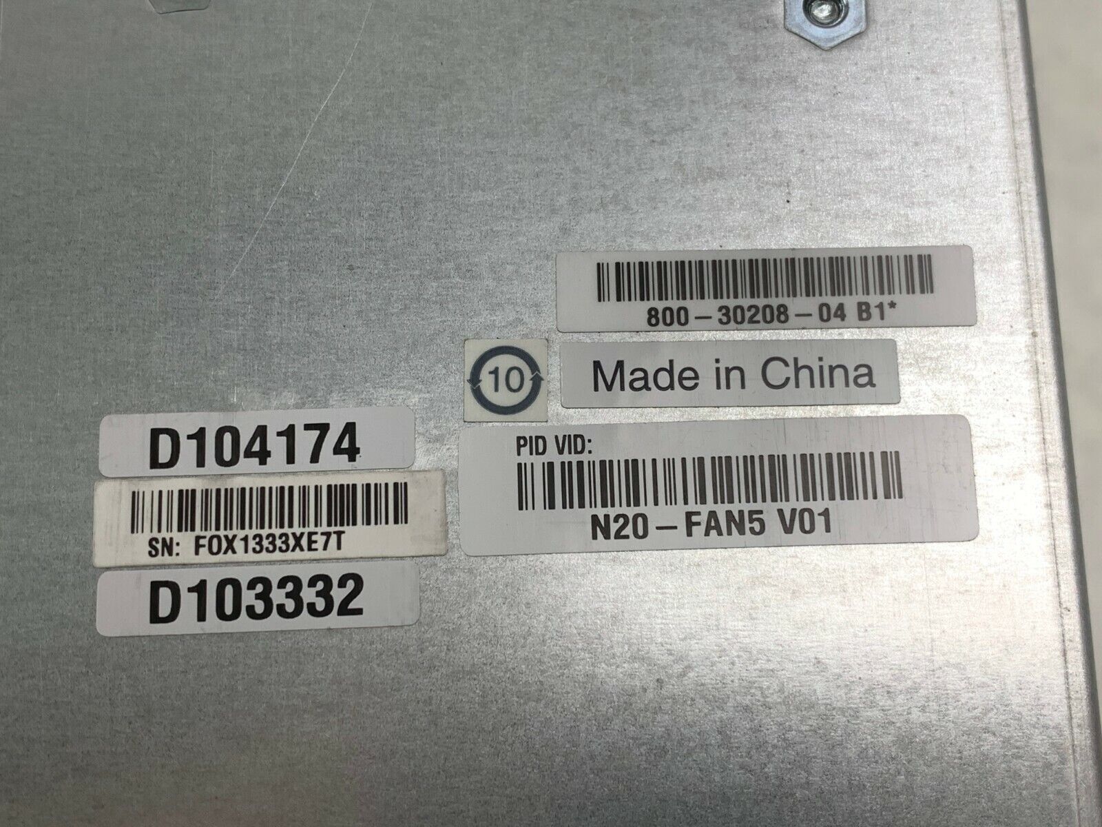 Cisco N20-FAN5 V1 Blade Server Fan Module 800-30208-04 B1