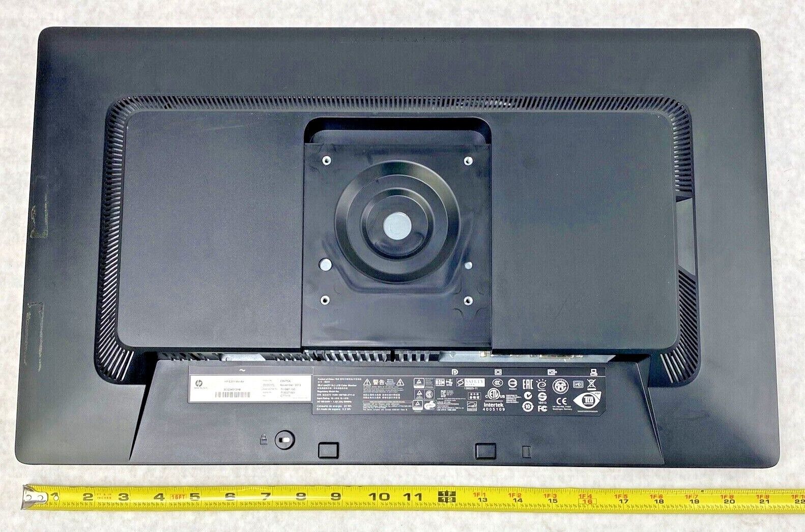 Lot(2) HP E231 EliteDisplay 23inch Monitors 1080p DisplayPort VGA DVI-D Grade B