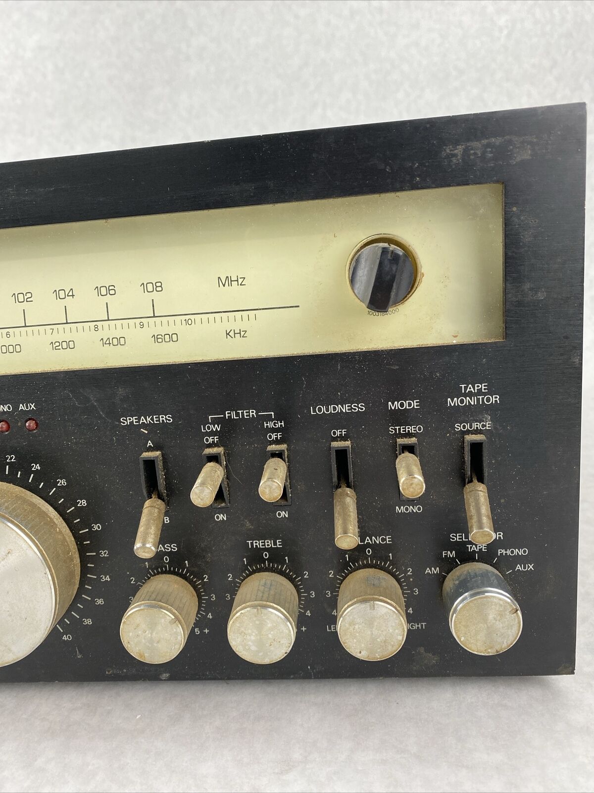 Emerson 8 Track Vintage Stereo Multiplex Receiver BAD RADIO TUNER  Grade D