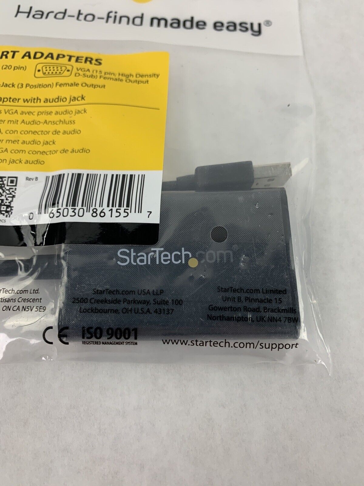 New OEM StarTech DP2VGAA DisplayPort to VGA Adapter with Audio DP Converter