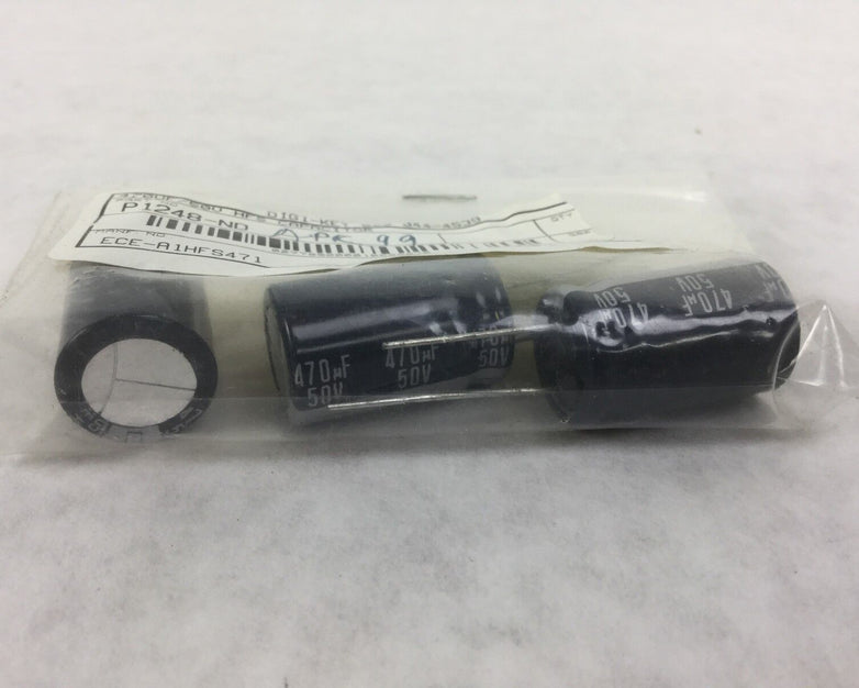 VINTAGE NEW Capacitors P1248-ND, 470UF 50V HFS CAP, Lot of 3, NEW