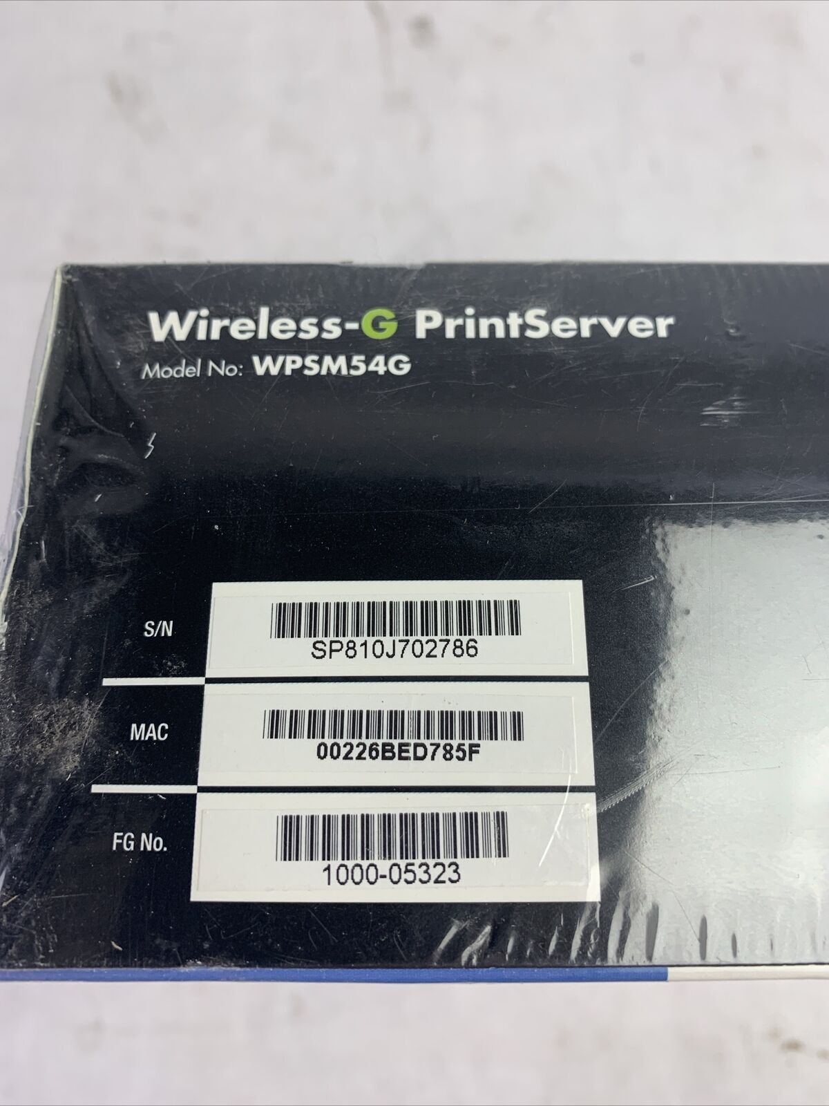 Linksys Wireless-G PrintServer New In Box WPSM54G