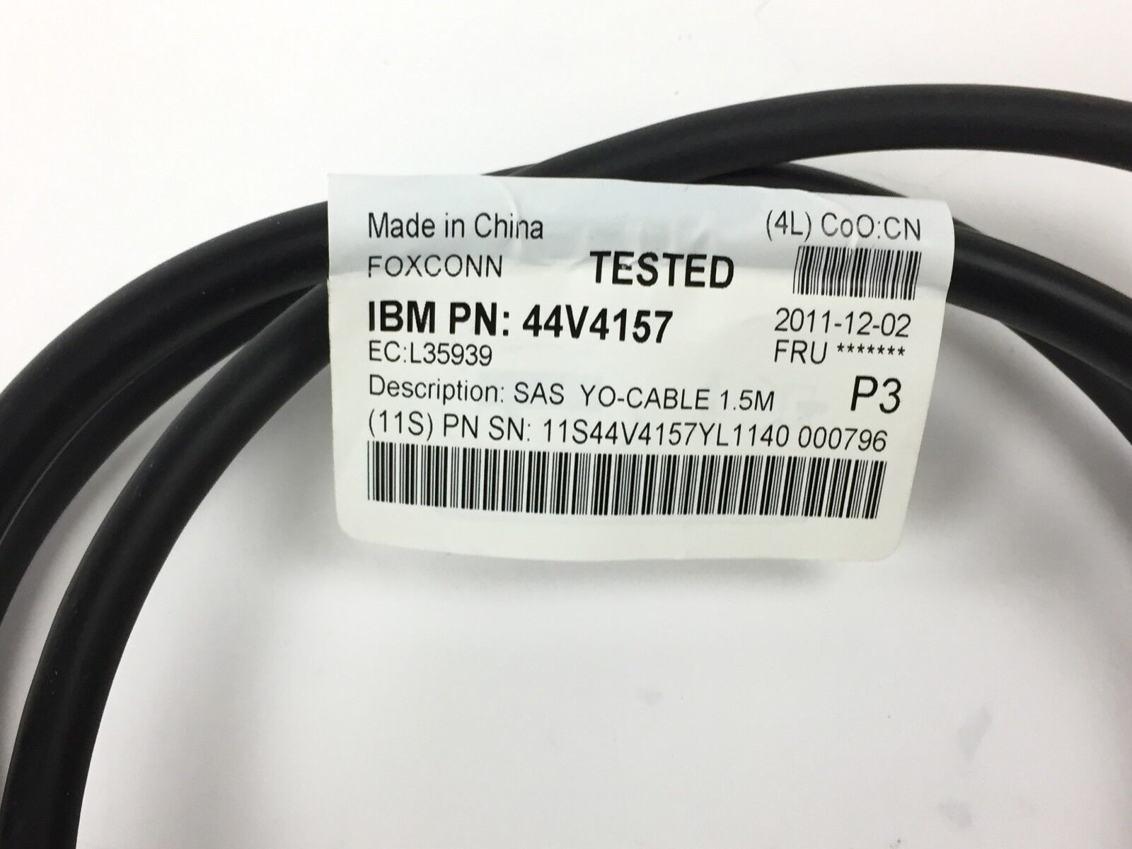 IBM 44V4157 3GB SAS Cable Adapter SAS Single Controller/Dual Path