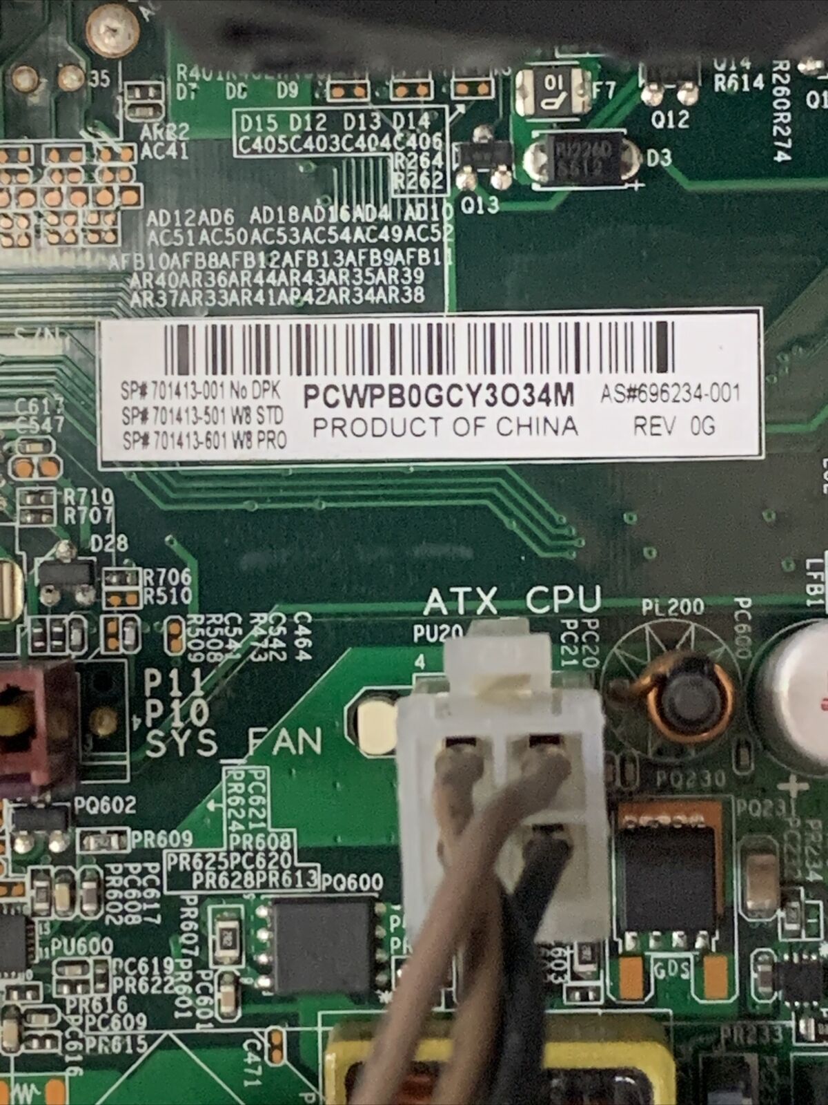 HP Pro 3500 MT Intel Corei3-3240 3.4GHz 4GB RAM No HDD No OS