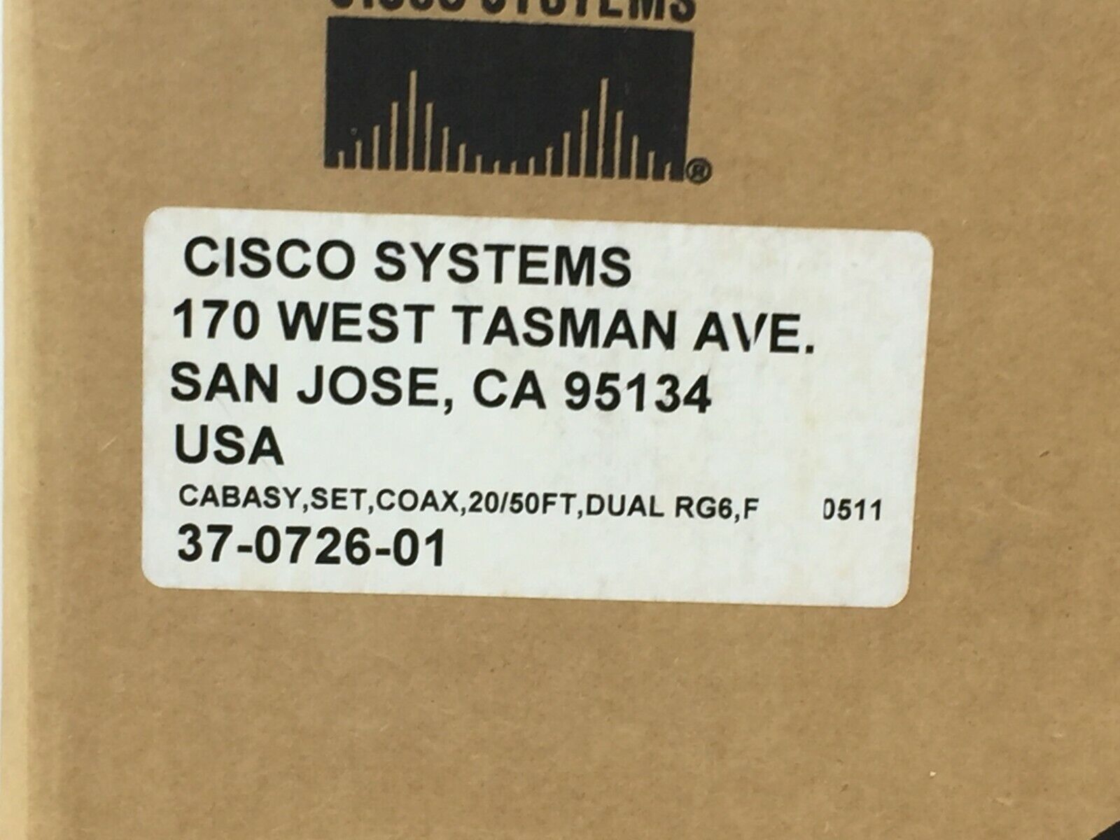 Cisco 37-0726-01 Amphenol 095-760-1001 Cabasy Set Coax Cable 20/50 Ft