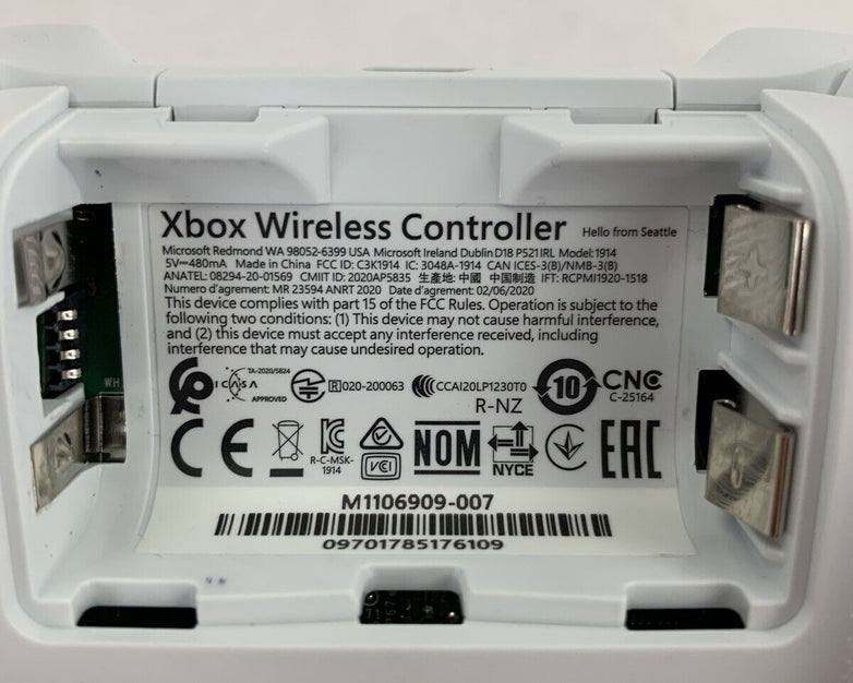 Microsoft Xbox Series X|S Wireless Controller White 1914 Power Tested
