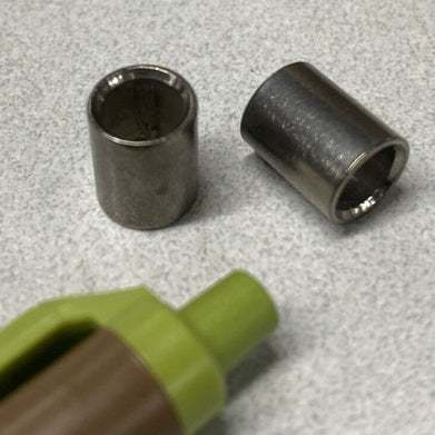 50pcs 9.9mm Countersinked Bushings 7.75mm OD 5.5mm ID Likely Stainless Steel
