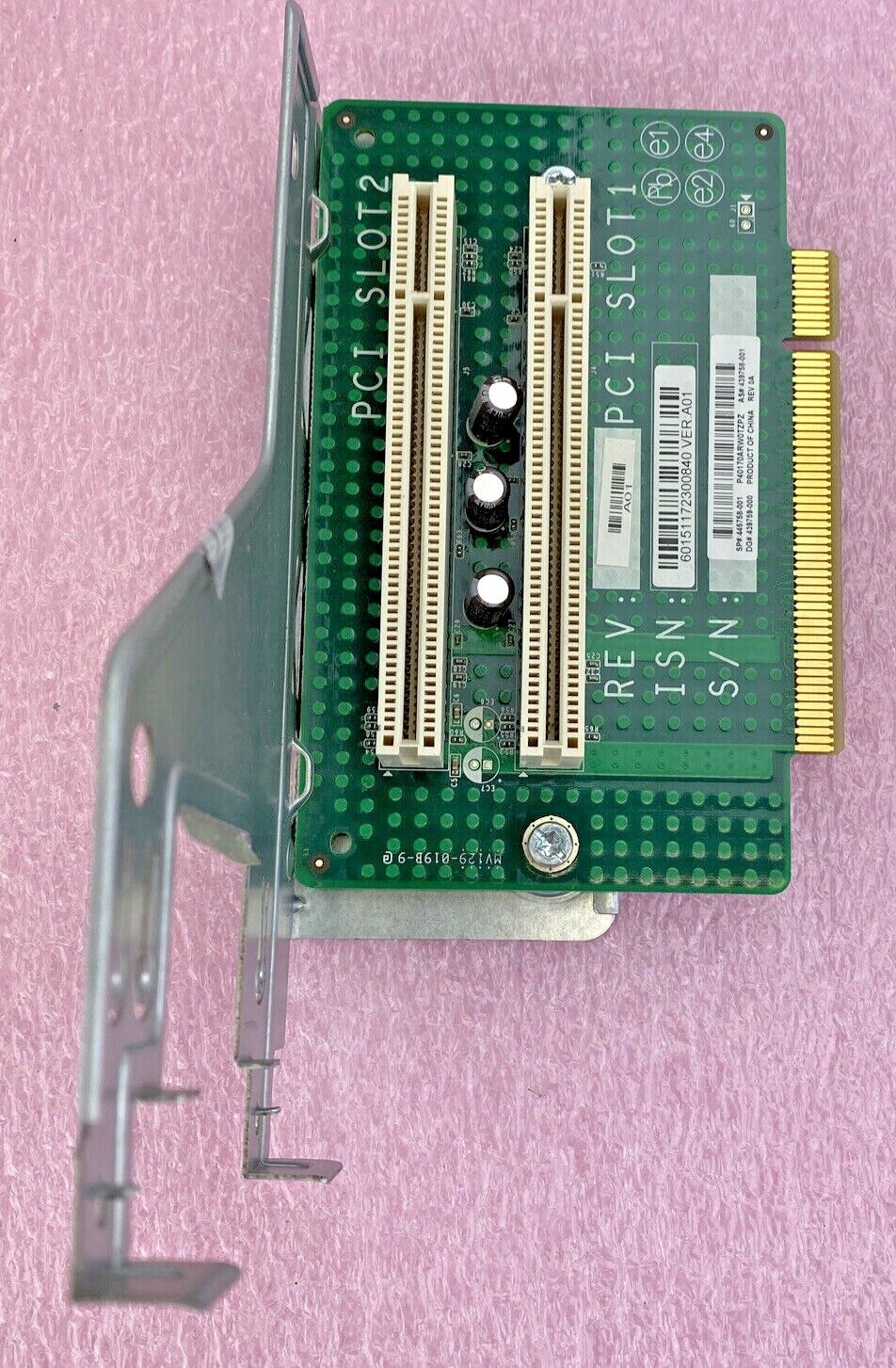 HP 445758-001 RP5800 RP5700 Dual PCI Slot Riser Board 439758-001 with bracket