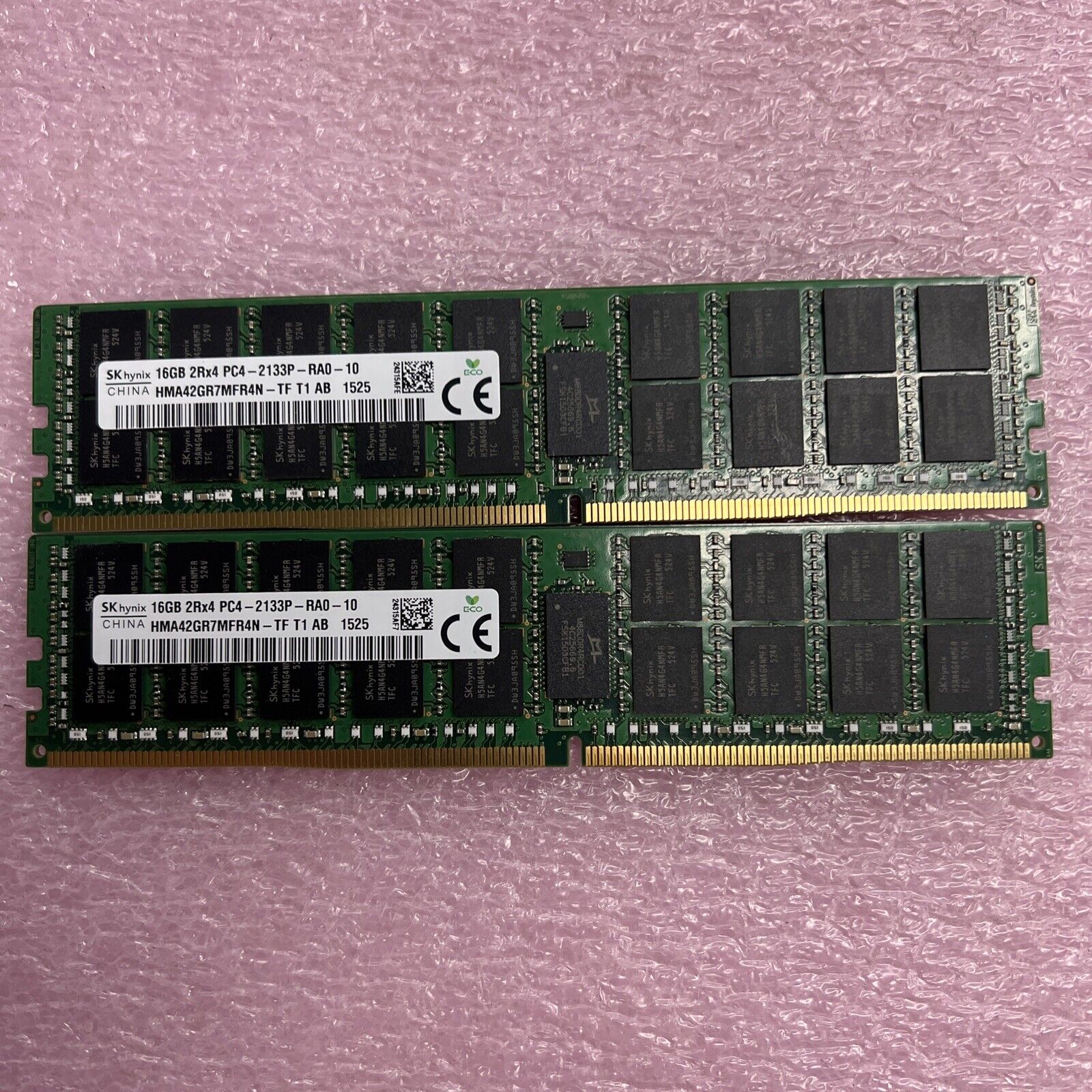 32GB Kit SK Hynix 2x 16GB 2Rx4 PC4-2133P-RA0-10 HMA42GR7MFR4N-TF DDR4 Server RAM