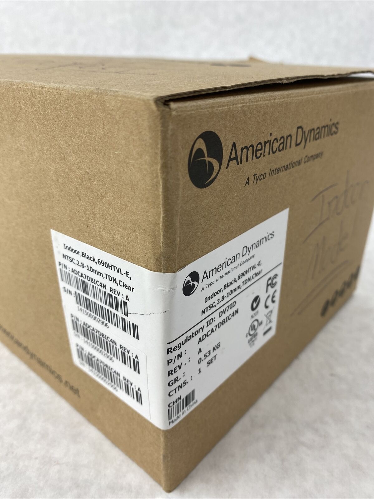 American Dynamics ADCA7DBIC4N Indoor Black 690HTVL-E 2.8-10mm TDN Clear NTSC