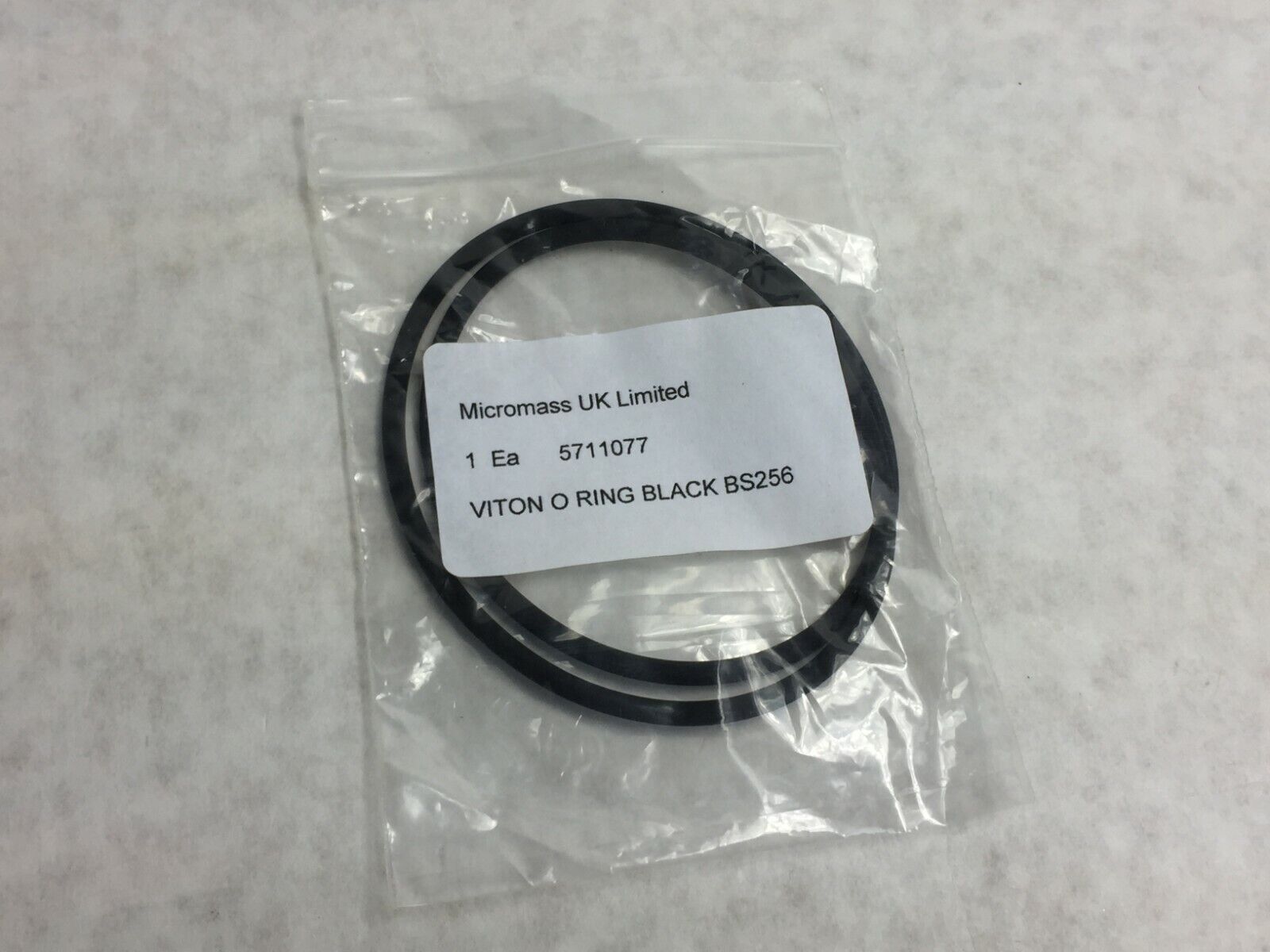 Waters Micromass Viton O Ring Black  BS256  5711077  NOS